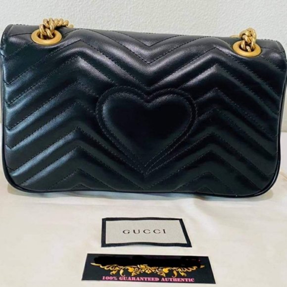 Gucci Small Marmont Black Crossbody Bag Brand New - Picture 3 of 12